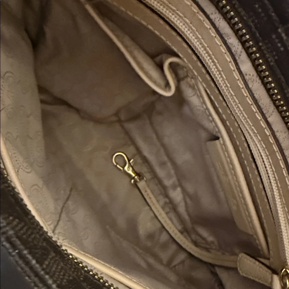 Michael Kors Brown Monogram Crossbody Bag with Gold Hardware Classic - Picture 11 of 16